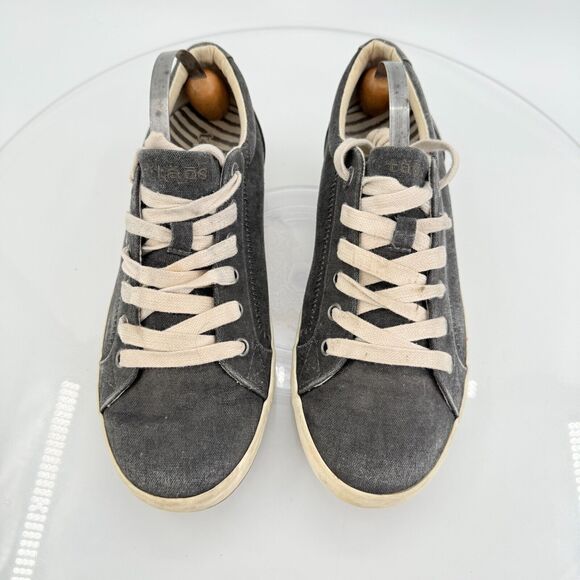 Taos Womens Star Washed Lace Up Canvas Comfort Sneakers casual shoes sz 8.5 - Picture 4 of 14